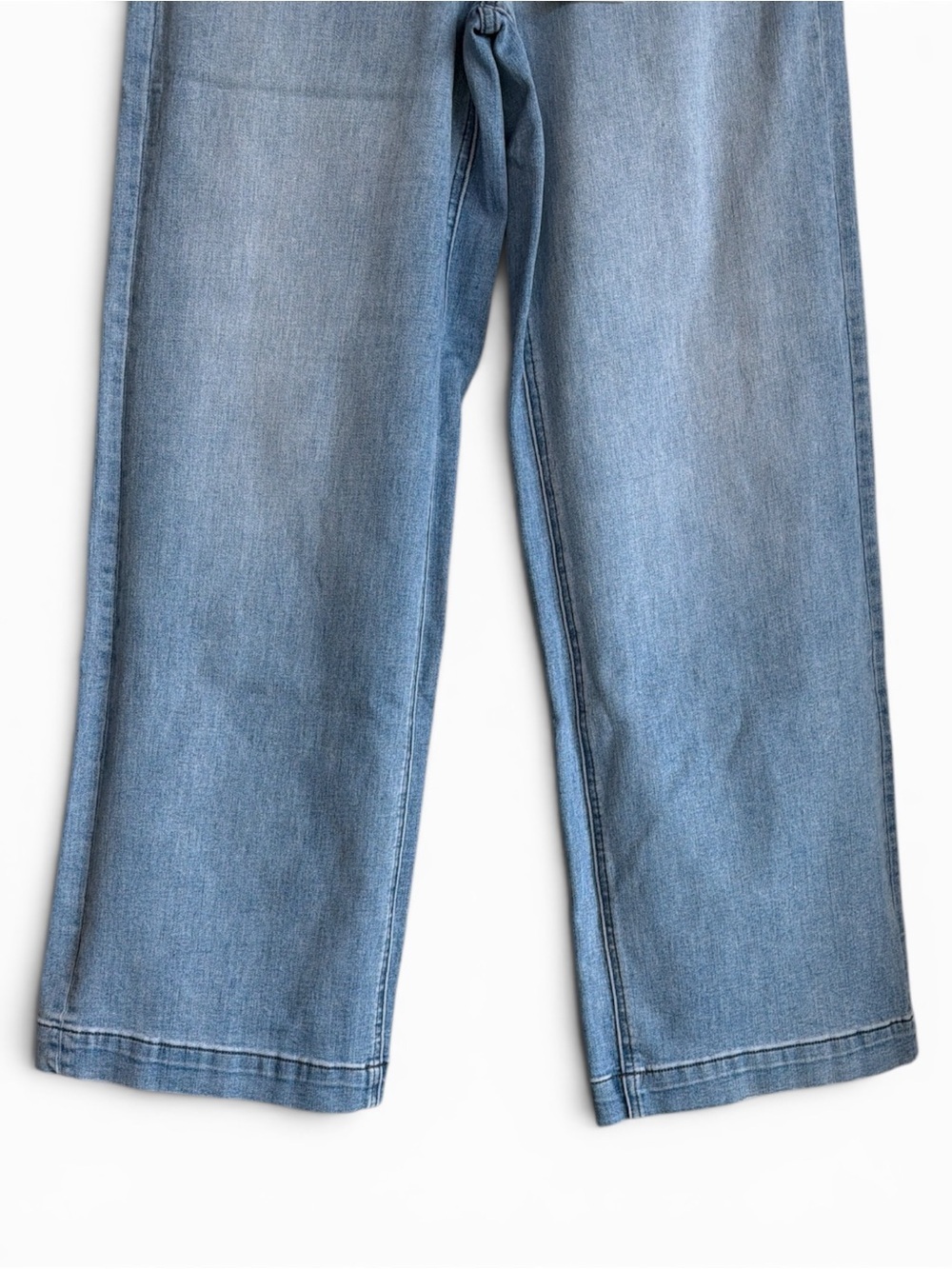Mica Wide Leg Jean Womens Size 28 Light Wash Stretch Comfortable Denim New - Picture 7 of 16